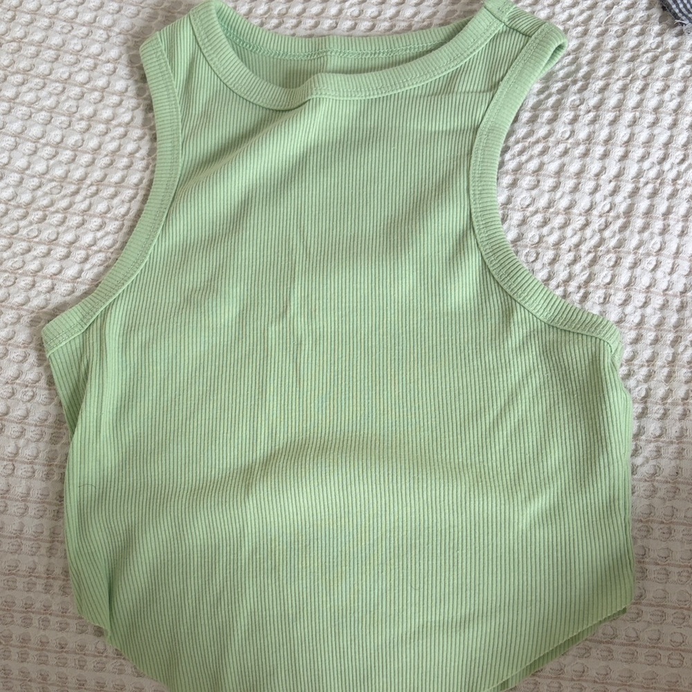 wild fable Ribbed Scoop Tank Top in Mint Green